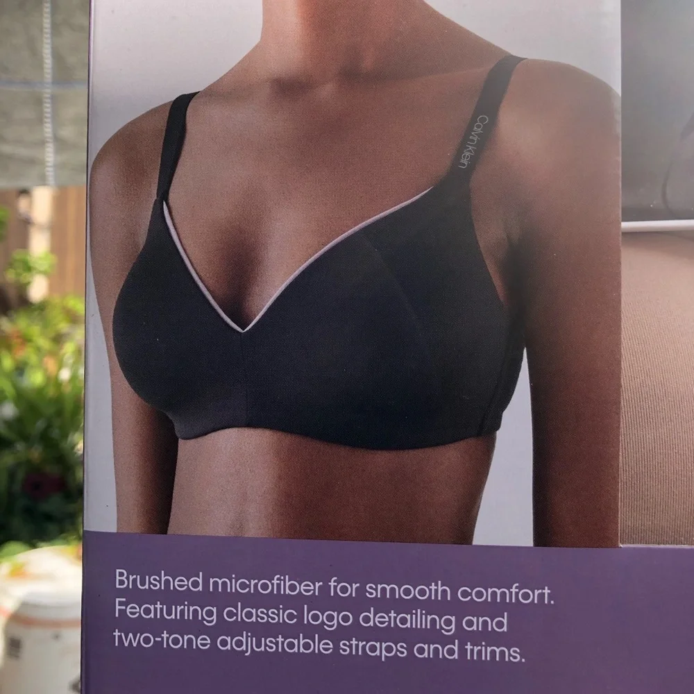 Calvin Klein 2-pack wire free bra‎